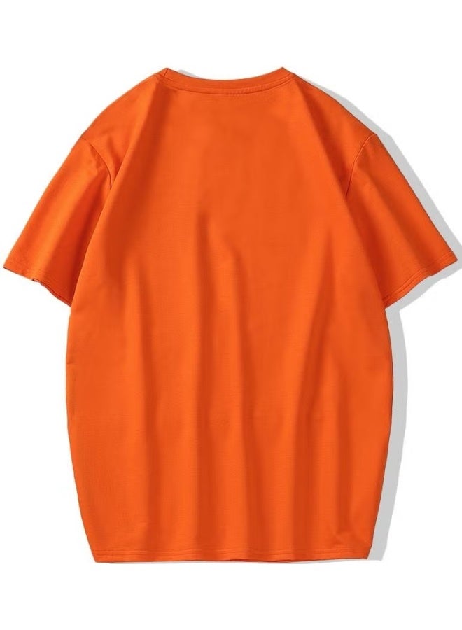 BRZ Collection Oversize Basic T-Shirt Orange - Image 3